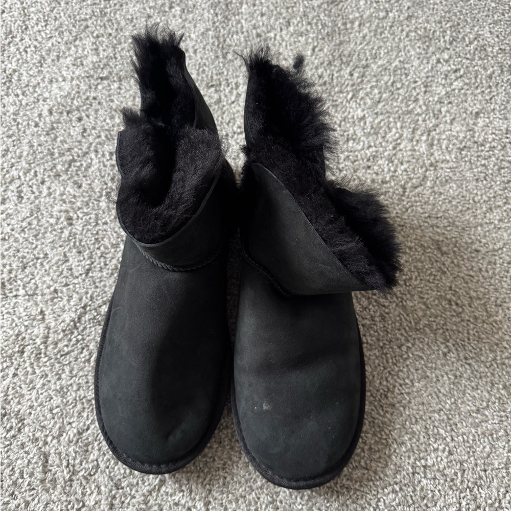 Women's Black Fur-Lined Boots